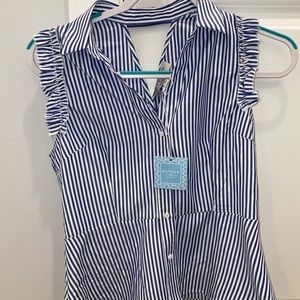 White and Blue Boutique Shirt